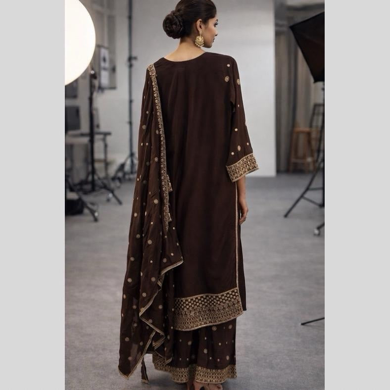 Baba posh 3 peice fully embroidered suit