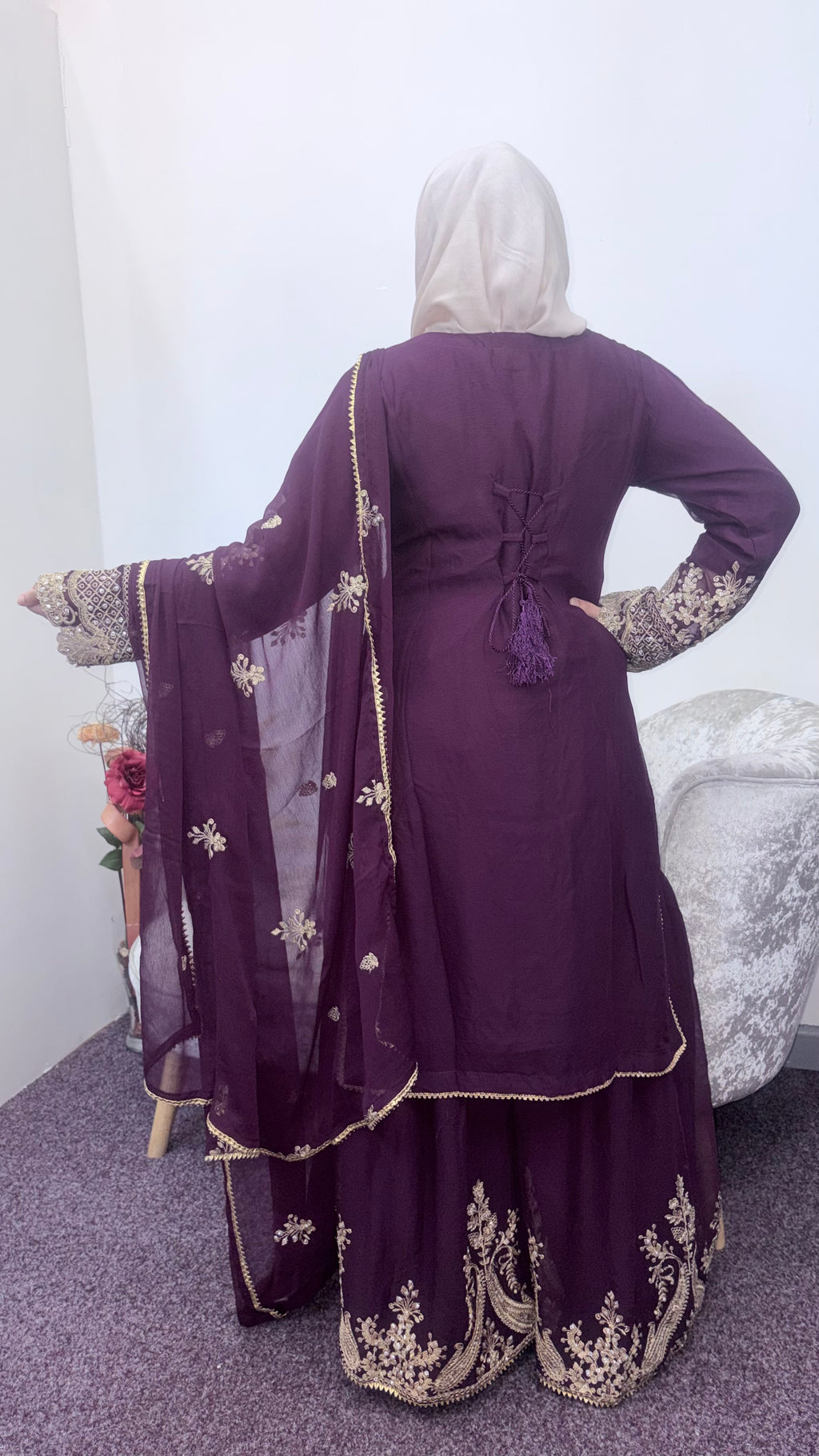 Shazaib chiffon garara suit