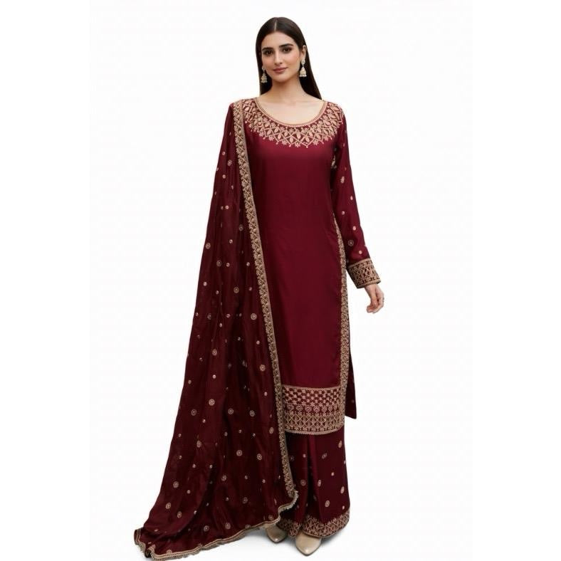 Baba posh 3 peice fully embroidered suit
