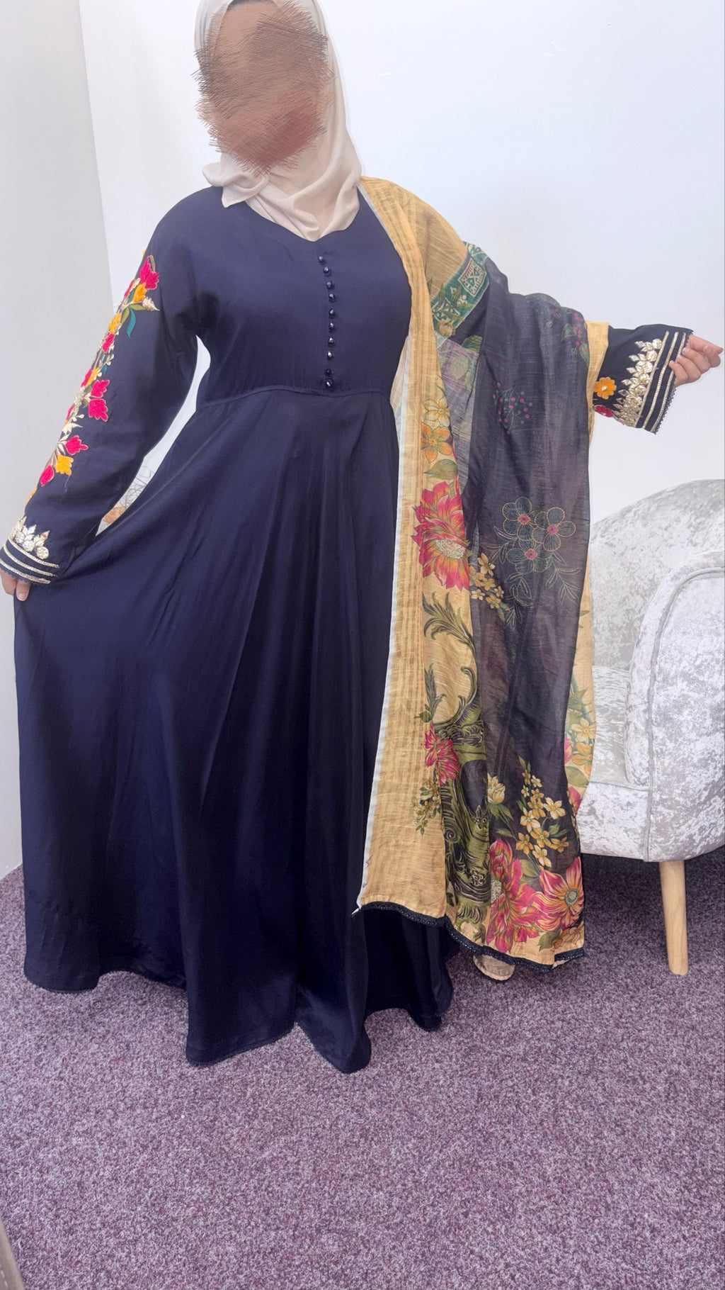 Baba posh embroidered maxi