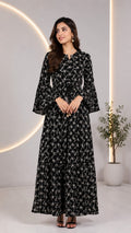 Summer Vibes Chikankari Long Dress – Available in 4 Colours