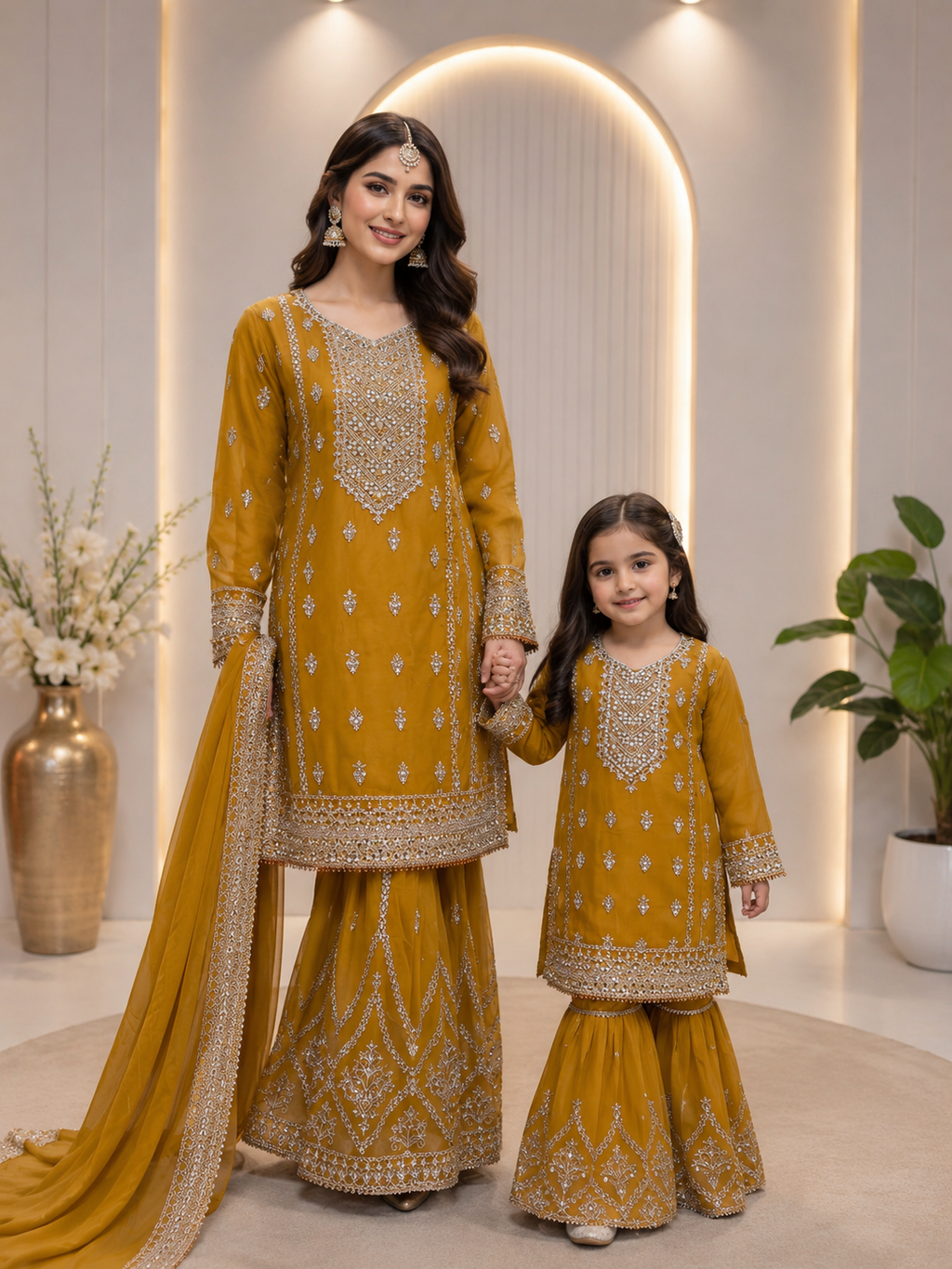 Shazaib Grara Suit - Elegant Intricate Embroidery and Matching Dupatta for Special Occasions Womenswear Asian Style