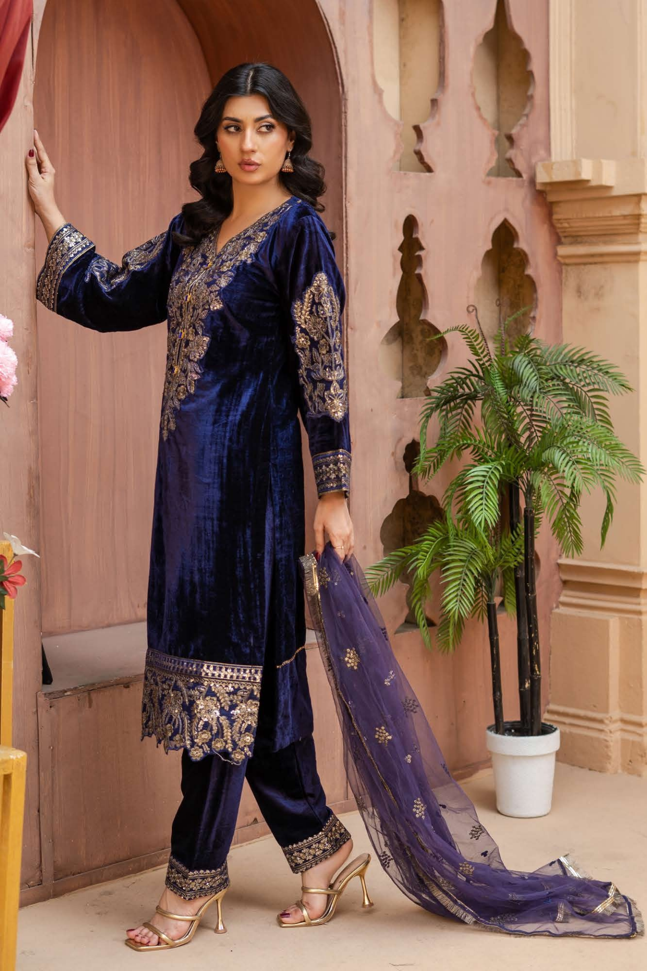 Luxury velvet 3 piece suit