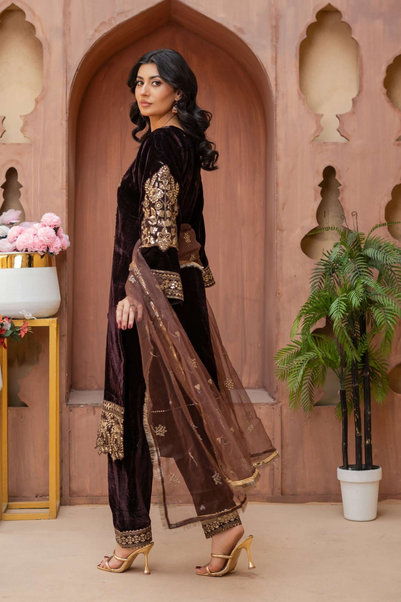 Luxury velvet 3 piece suit