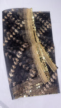 Fancy Net Dupatta with Embroidery & Gota Work