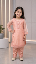 Lightweight Summer Kids Organza Two-Piece Shalwar Qameez