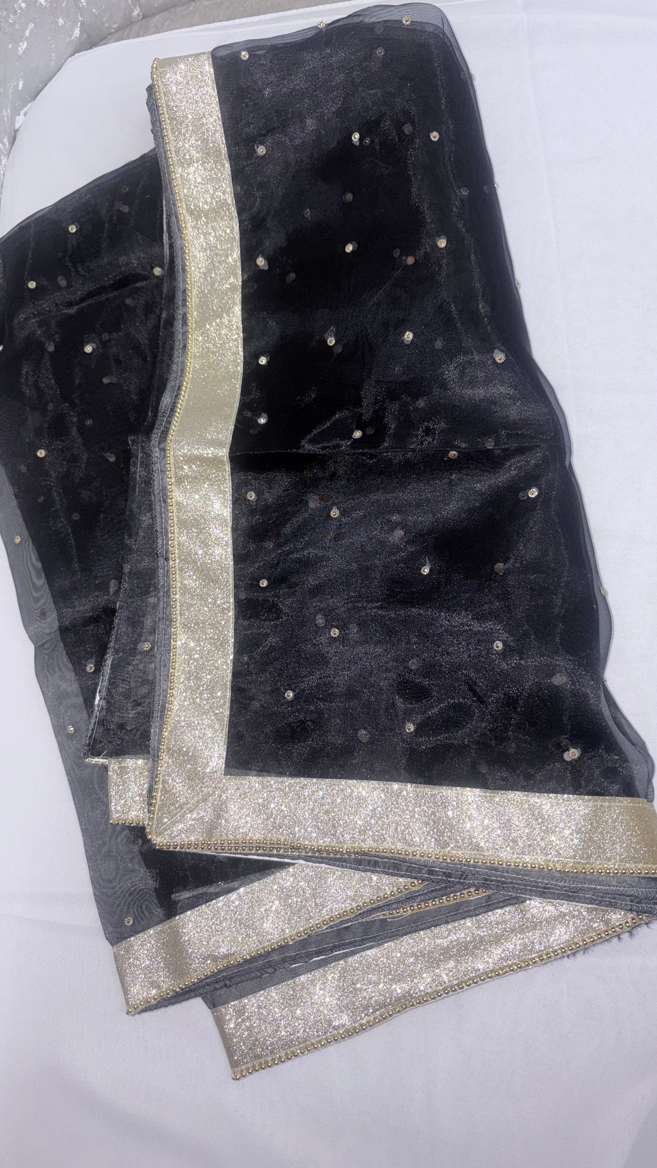Orgenza Fancy Dupatta with Beautiful Detailing