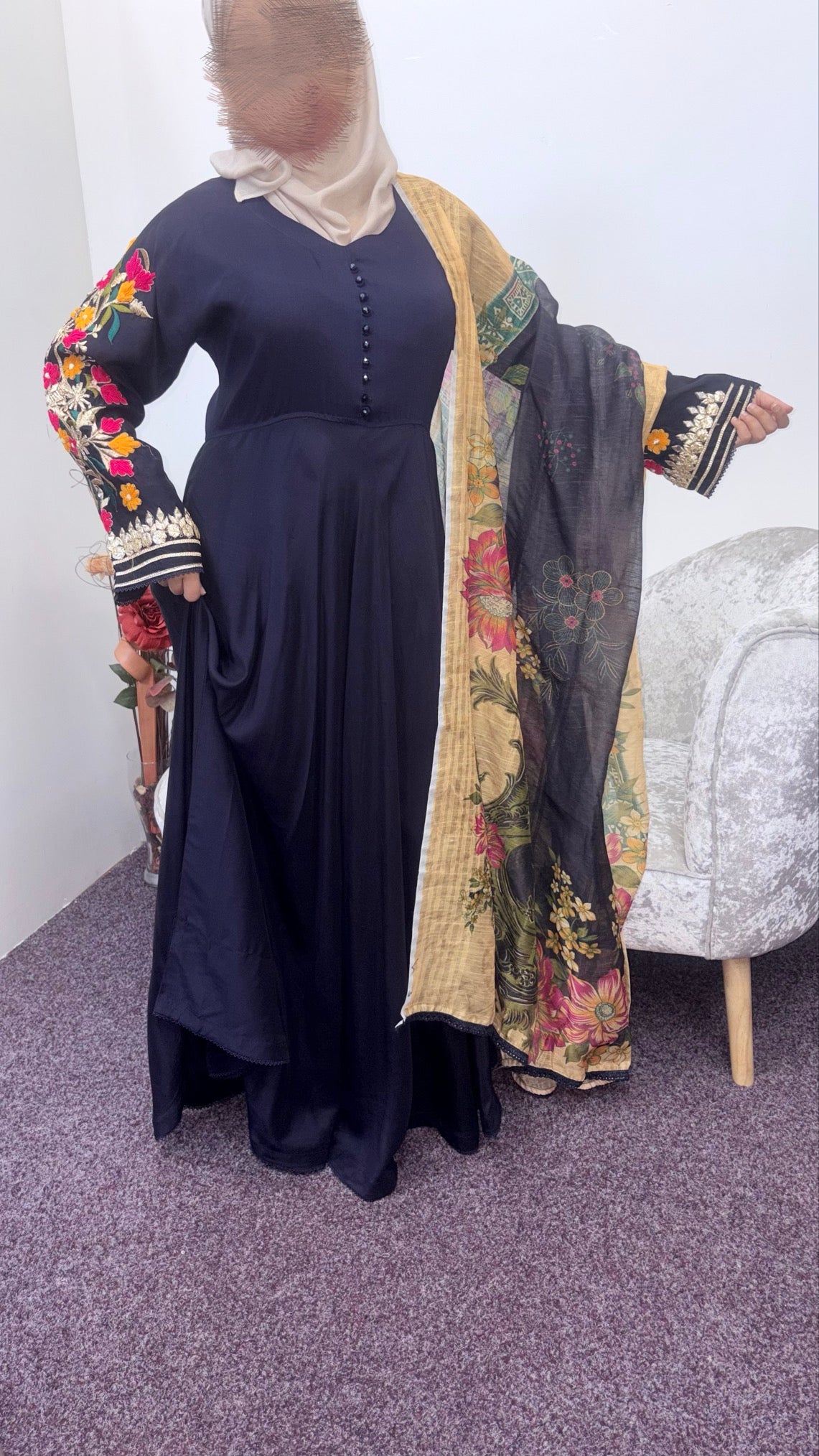 Baba posh embroidered maxi