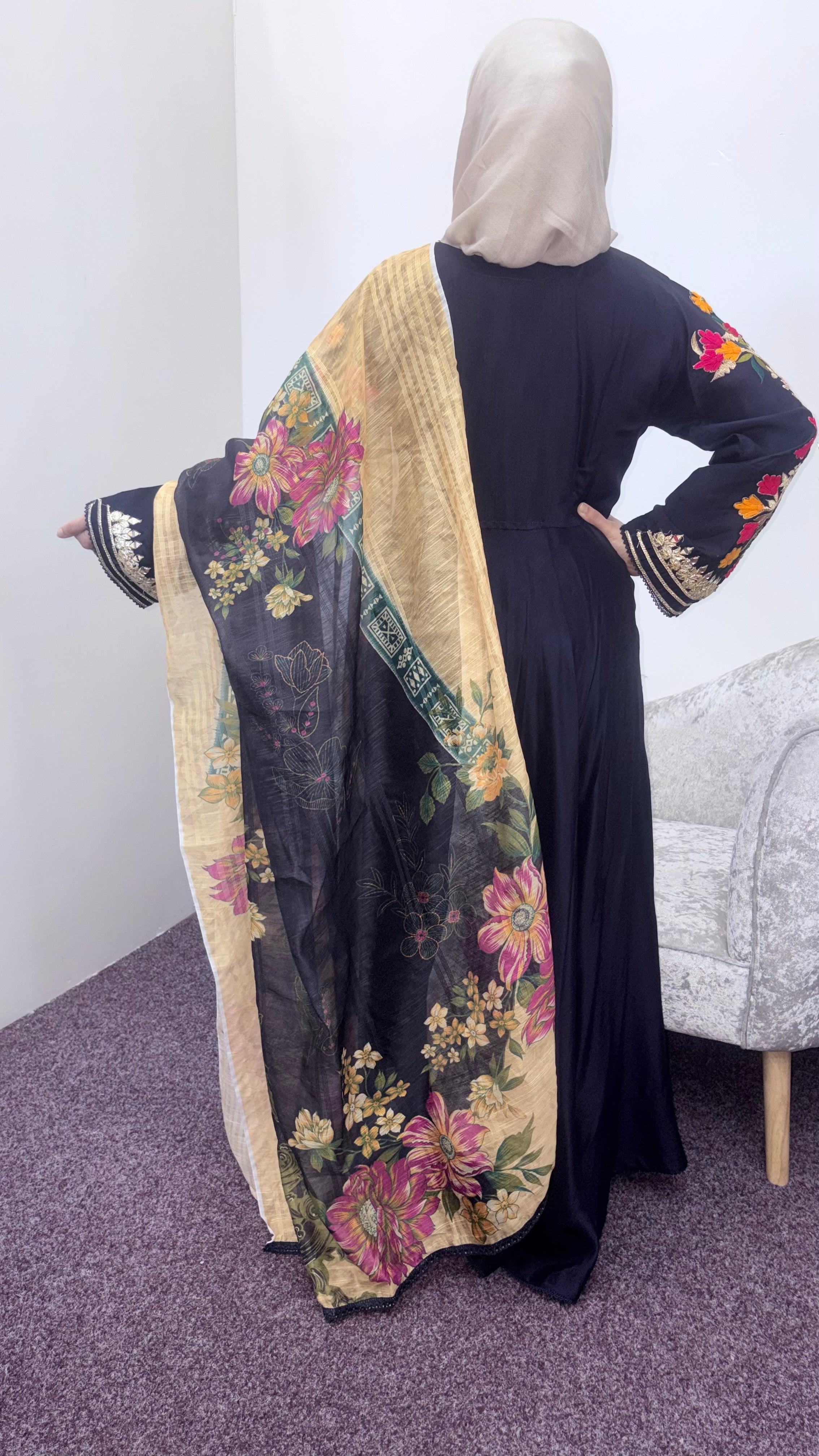 Baba posh 3-peice embroidered suit