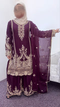 Shazaib chiffon garara suit