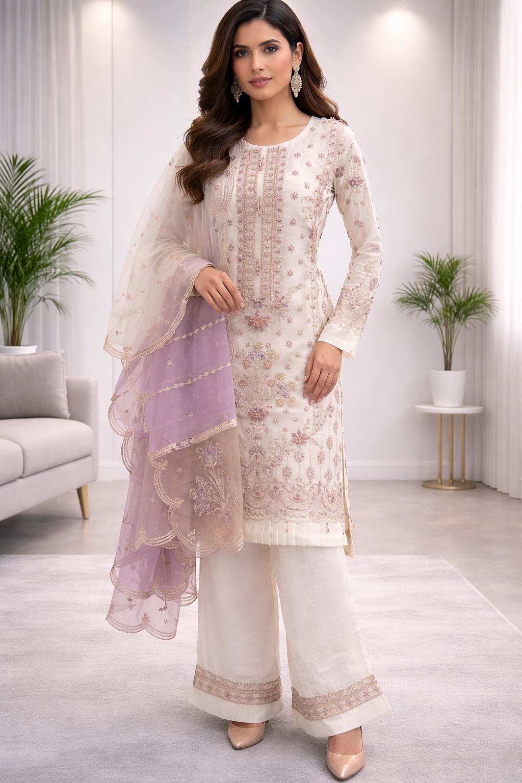 Organza 3 peice suits